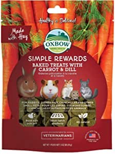 OXBOW SIMPLE REWARDS BAKED TREATS WITH CARROT & DILL 85g
