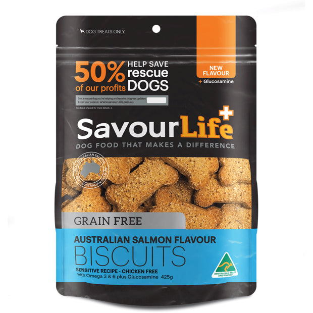 SAVOURLIFE Australian Salmon Flavour Grain Free Biscuits