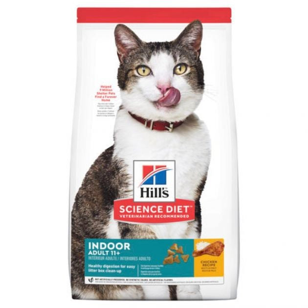 HILLS SCIENCE DIET DRY CAT FOOD ADULT INDOOR 11+