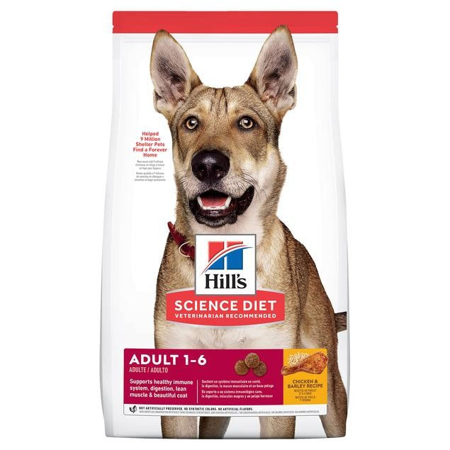 HILLS SCIENCE DIET DRY DOG FOOD ADULT 1-6