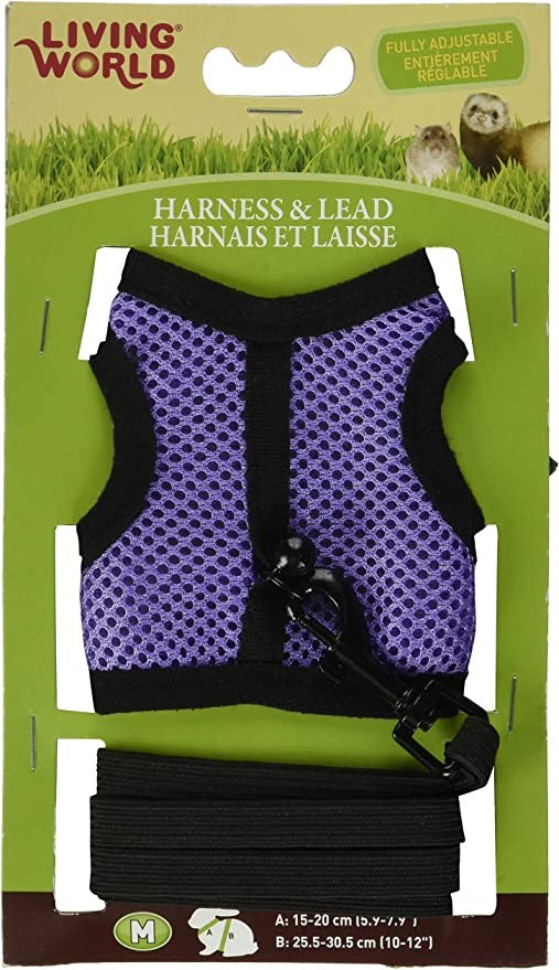 LIVING WORLD SMALL ANIMAL HARNESS & LEAD — Pet & Aquarium World (Narellan)