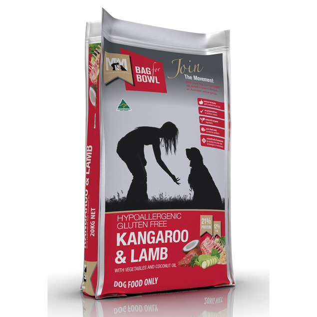 MEALS FOR MUTTS DRY DOG FOOD KANGAROO AND LAMB