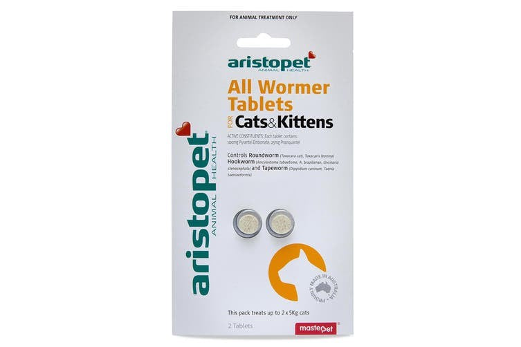 ARISTOPET ALLWORMER CAT AND KITTEN TABLETS