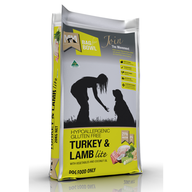 MEALS FOR MUTTS DRY DOG FOOD TURKEY AND LAMB LITE