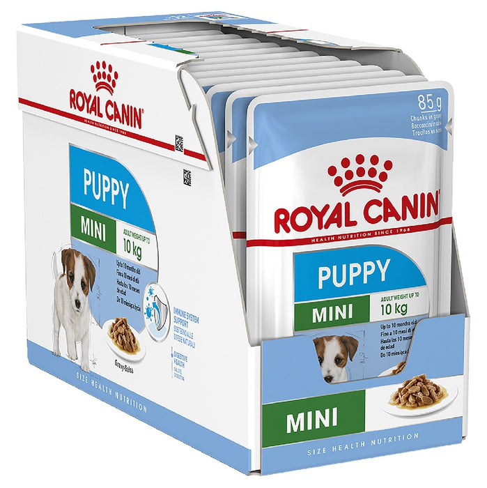 ROYAL CANIN WET DOG FOOD MINI PUPPY GRAVY POUCHES