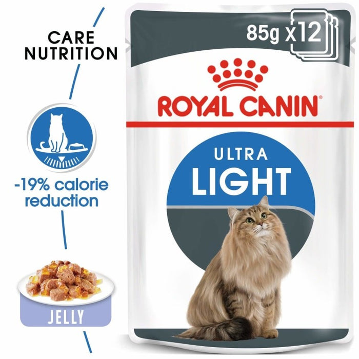 ROYAL CANIN CAT FOOD GRAVY POUCHES ULTRA LIGHT
