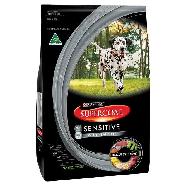 PURINA SUPERCOAT DRY DOG FOOD SENSITIVE — Pet & Aquarium World (Narellan)