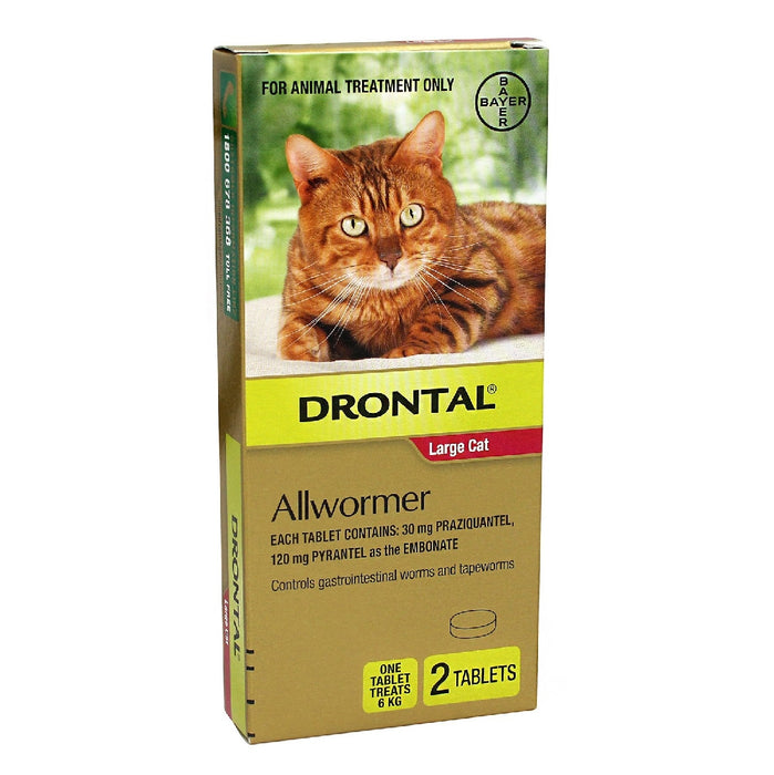 DRONTAL ALLWORMER FOR CATS OVER 4kg
