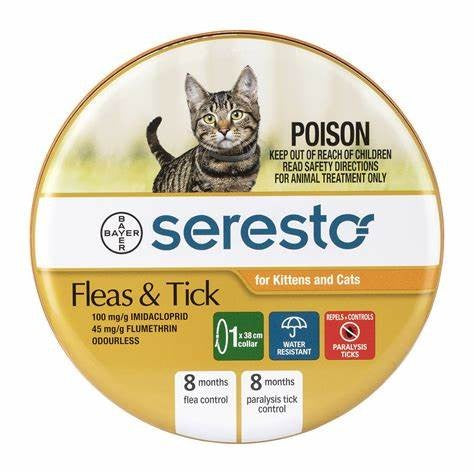 SERESTO FLEAS & TICK COLLAR FOR KITTENS AND CATS