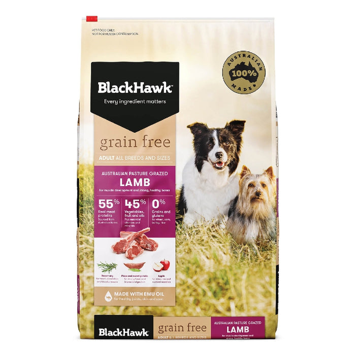 BLACK HAWK GRAIN FREE DRY DOG FOOD ADULT LAMB