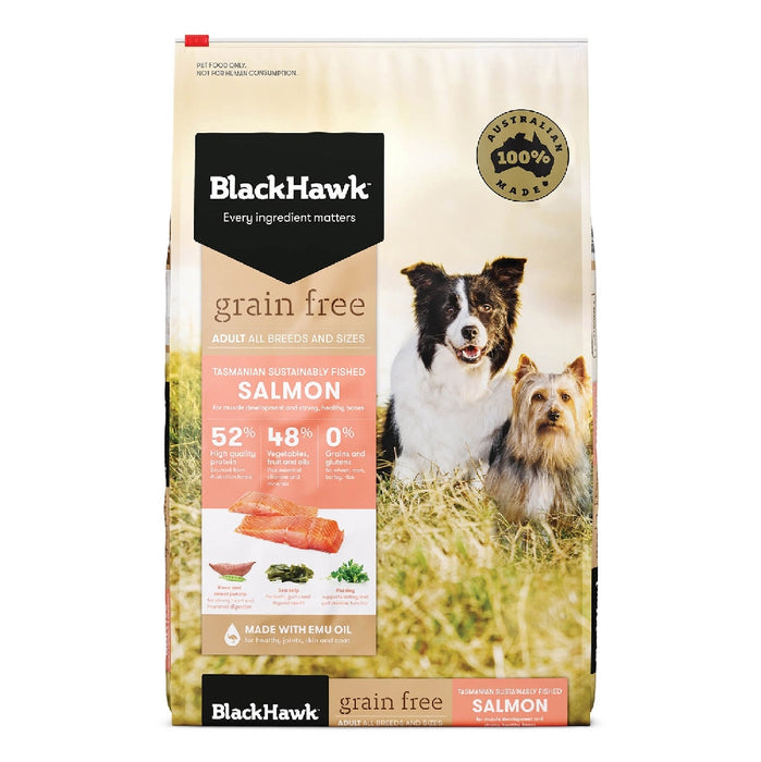 BLACK HAWK GRAIN FREE DRY DOG FOOD ADULT SALMON