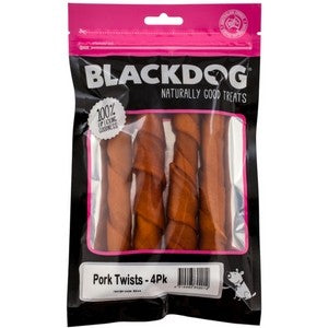 BLACKDOG PORK TWISTS DOG TREAT