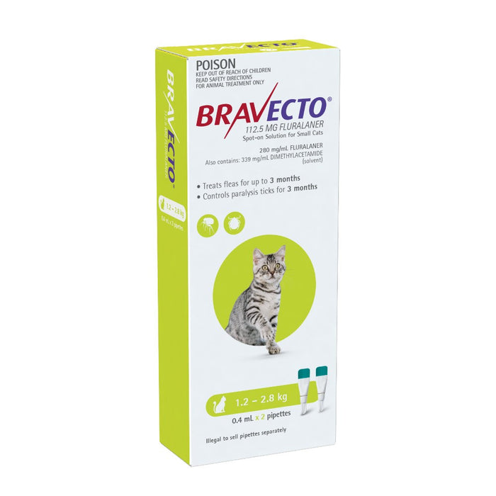 BRAVECTO SPOT ON SOLUTION FOR CATS 1.2-2.8kg
