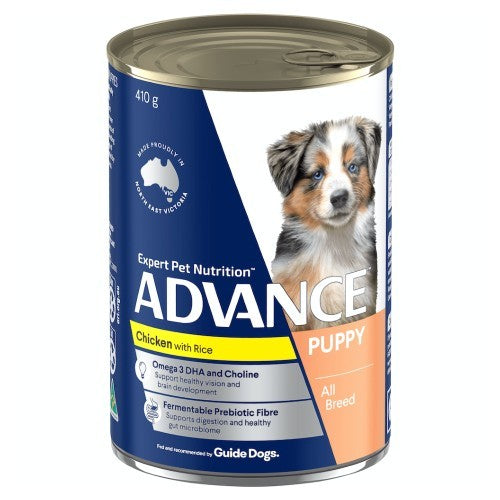 ADVANCE CAN DOG FOOD ALL BREED PUPPY CHICKEN WITH RICE