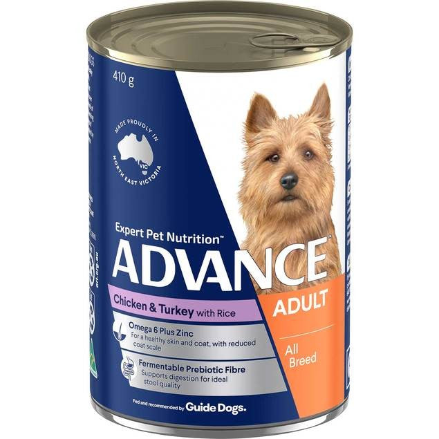 ADVANCE CAN DOG FOOD ALL BREED ADULT CHICKEN & TURKEY