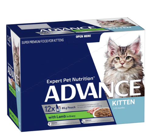 ADVANCE WET CAT FOOD KITTEN LAMB IN GRAVY