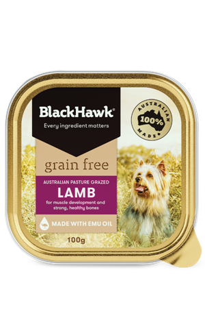 BLACK HAWK GRAIN FREE WET DOG FOOD ADULT LAMB